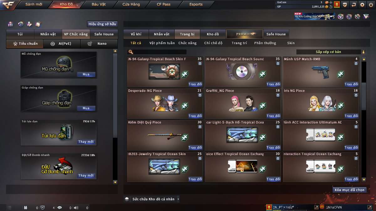 shop acc cf uy tin gia re